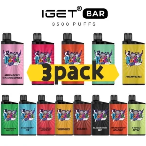 IGET Bar 3500 Puffs 3 pack Multiple flavors